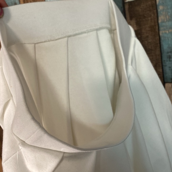 Wild fable white and black stripe pleated elastic waist  skirt - Picture 13 of 16